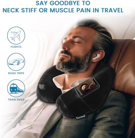 Keemall Inflatable Travel Neck & Shoulder Pillow - Image 5