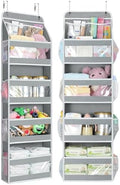 Yecaye 5 Tier Over the Door Organizer, Swing-proof Door Organizer Hanging by Yecaye
