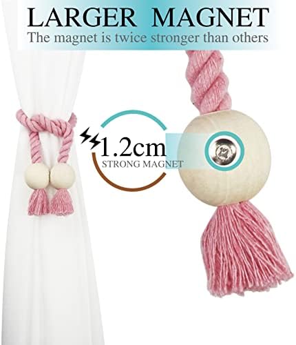 Magnetic Curtain Tiebacks Decorative Tie Back Drapes Holdbacks Nieffeiy - Image 4