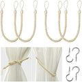 BEL AVENIR Curtain Tiebacks Ropes Tie-Backs, Handmade Holdbacks by BELAVENIR