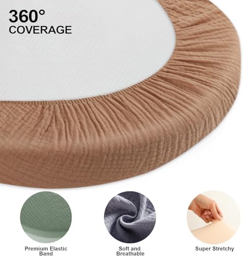 100% Muslin Baby Bassinet Sheets - Image 5