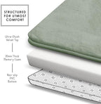 Clara Clark Bathroom Rugs, Velvet Memory Foam Bath Mat, Non-Slip Bath Rugs - Image 5