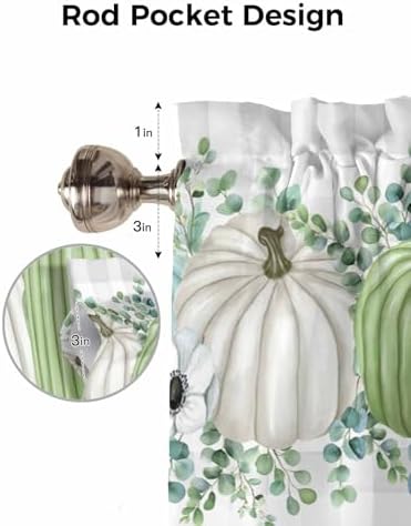 Fall Thanksgiving Kitchen Curtains Valances - Image 7