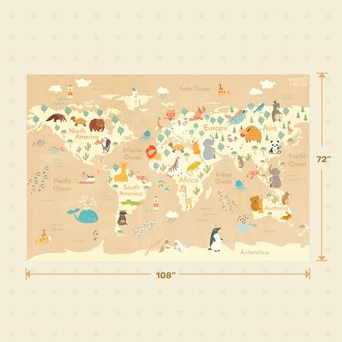 Hazo Haus Large Kids Rugs for Classroom - Image 2