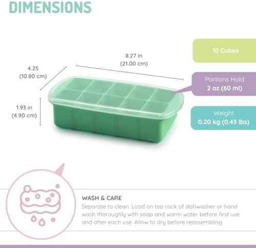 melii Silicone Baby Food Freezer Tray - Image 3