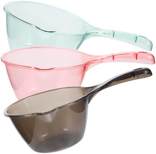 Luxshiny 3pcs Thickened Plastic Water Ladles Household Bathing Spoons by Luxshiny