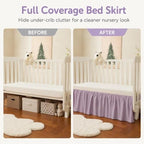 Crib Skirt Dust Ruffle 14" Drop - Image 4