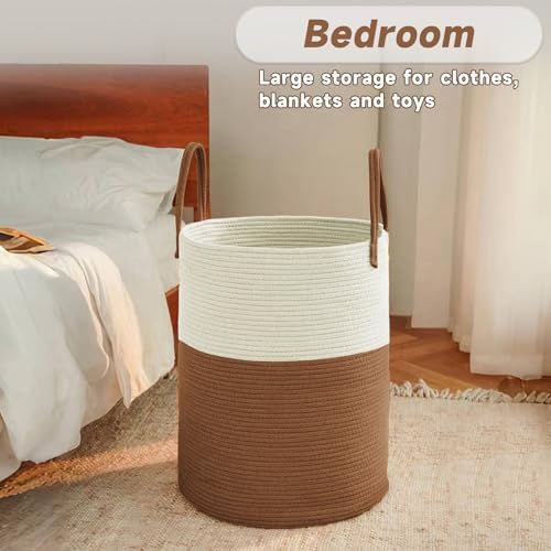 JMvicyroam 80L Cotton Rope Laundry Basket Hamper - Image 4