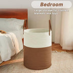 JMvicyroam 60L Cotton Rope Laundry Basket Hamper - Image 4