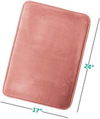 Clara Clark Bathroom Rugs, Velvet Memory Foam Bath Mat, Machine Washable Bath - Image 3