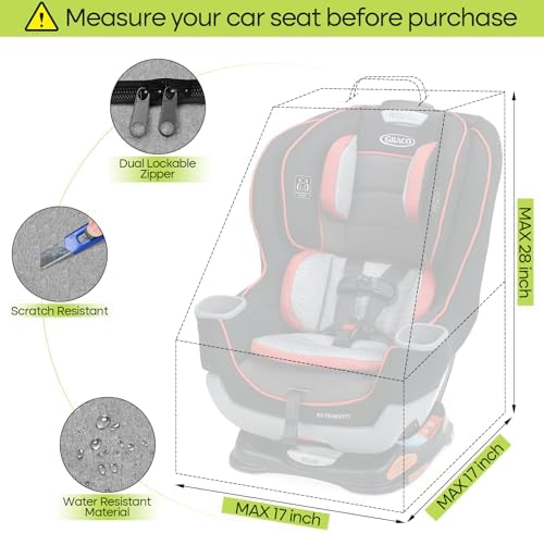 ZRRAJOY Padded Car Seat Travel Bag - Image 2