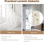 SRG Curtain Tiebacks for Curtains 2 Pack, Decorative Curtain Holdbacks for - Image 3