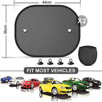 Car Window Shade, 2 Pack Car Sun Shade - Image 3