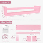 Forbena Large Pink Kids Book Shelves - Image 3