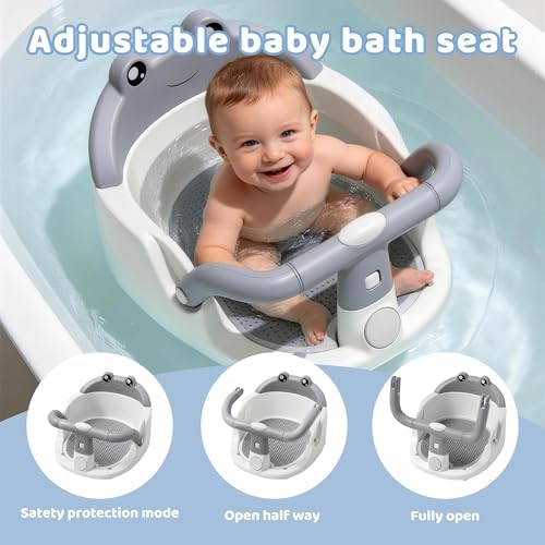 Baby Bath Seat for Babies 6 Months & Up, Non-Slip Toddler Bath Seat - Image 3
