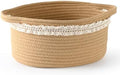 Happyiren Brown Woven Cotton Rope Storage Basket by Unknown