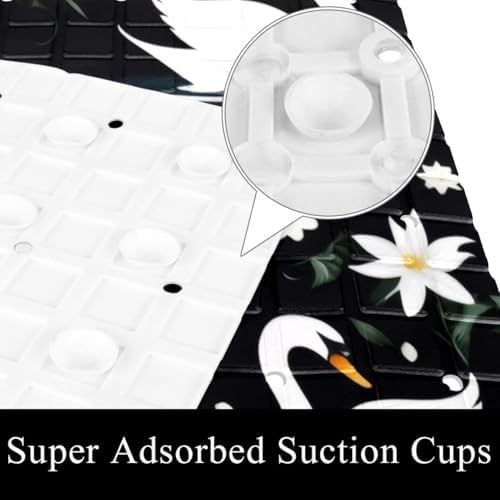 Non Slip Shower Mat Bathtub Mat 15.1x26.8 Inch, Quick Dry Bath Mat - Image 3