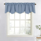 NICETOWN Stone Blue Blackout Valances - Image 3