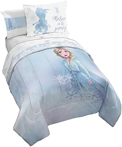 Disney Frozen 2 Elsa 7 Piece Queen Comforter Set Bed in a Bag by JayFranco