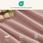 StangH 4-Panel Set Velvet Window Valance, 52x18 Inch, Dusty Rose - Image 7