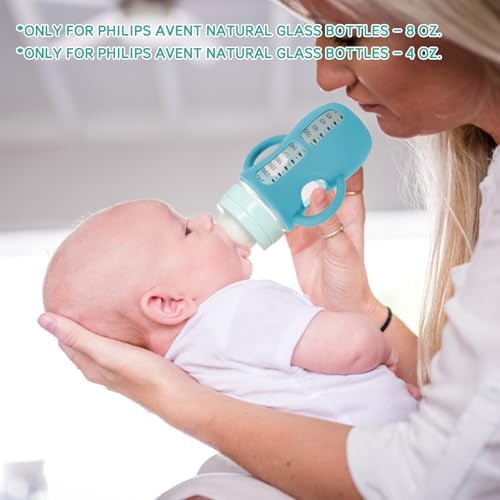 Silicone Sleeves for Avent Natural Glass Baby Bottles, BPA Free, Anti Breakage - Image 5