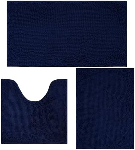 Bathroom Rugs Sets 3 Piece Non Slip, Bath Rugs by Flotstiga