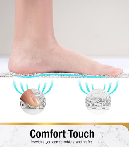 HITSLAM Shower Mat, 32 x 24 Inch Non Slip Bath Mat - Image 4