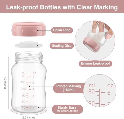 6PCS Breastmilk Storage Bottle Compatible - Image 5