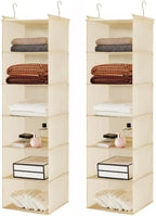 MAX Houser 2 Pack 6 Tier Foldable Hanging Closet Organizer by MAXHouser