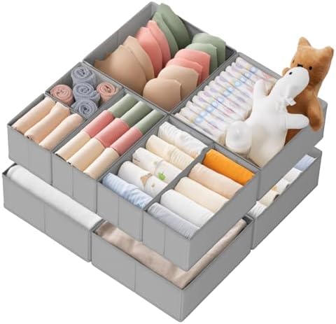 Criusia Drawer Organizer Clothes, 10 Pack Dresser Organizer by Criusia
