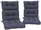 DYTXIII Outdoor High Back Chair Cushions Set of 2, Water Repellent Tufted by DYTXIII