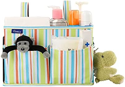 Surblue Bedside Caddy Hanging Bed Organizer Storage Bag Pocket - Image 3