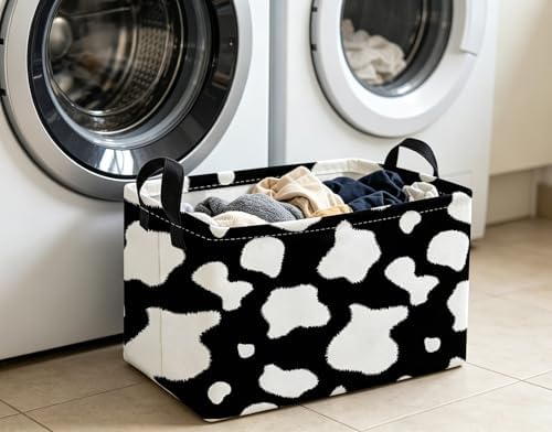 Essme Rectangular Cow Basket, Kids Storage Bins Organizer - Image 3