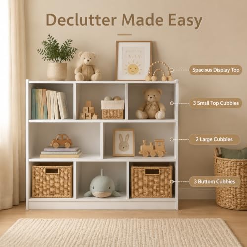 8 Cube Storage Organizer, Kids Cube Shelf Toy Storage - Image 3