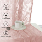 Lecloud Leia Blush Pink Sheer Valances - Image 2