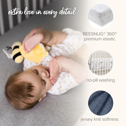 Burt's Bees Baby Organic Cotton Fitted Crib Sheet, Unisex Baby Beddings - Image 4