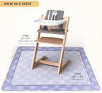 Tiny Twinkle Splat Mat for Under High Chair or Table | 51" x 51" Waterproof & - Image 2