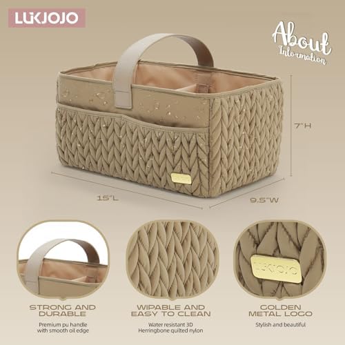 Luxurious Baby Diaper Caddy, Nursery Storage Basket - Image 4