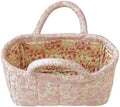 Small Storage Basket Organizer, Mini Fabric Floral Storage Baskets by Ankick