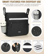 Tiptops Wheelchair Back Bag, Wheelchair Accessories Large Capacity Wheelchair - Image 2