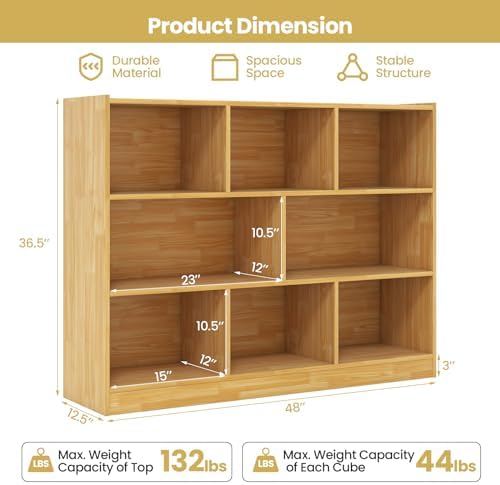 8 Cube Storage Organizer, Kids Cube Shelf Toy Storage - Image 2