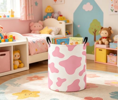 Baby Laundry Basket Baby Nursery Hamper Kids Laundry Basket Toy Storage Bin - Image 4