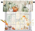 Vandarllin Fall Thanksgiving Kitchen Curtains Valances by VandarllinHomeKitchenDecor