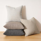 Topfinel 4 Packs Natural Decorative Throw Pillows Covers 24x24 Inch - Image 3