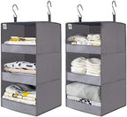 GRANNY SAYS 3-Shelf Hanging Closet Organizer, Foldable Storage by GRANNYSAYS