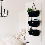 OrganiHaus Over the Door Organizer, Woven Rope Hanging Baskets - Image 6