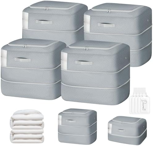 Comforter Storage Bag - 110L Large Capacity Blanket Storage Bags 2-Layer Ultra by EasortmPackingCubes