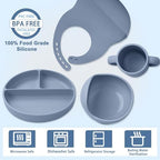 Silicone Baby Feeding Set 14 Pcs, Baby Led Weaning Supplies, Baby Spoons - Image 3