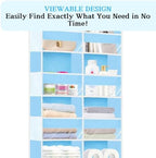 Over The Door Organizer 6 Tiers, Extra Large Behind Door Storage of 12 - Image 4