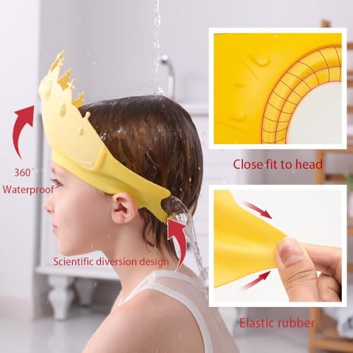 Baby Shower Cap Shield, Baby bath set shower cap, Visor Hat - Image 3